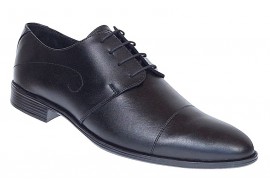 Pantofi barbati eleganti din piele naturala Negru 588N